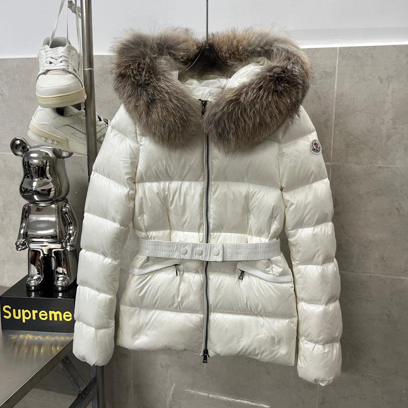 Arctic Luxe Quilted Jacket with Fur Hood
