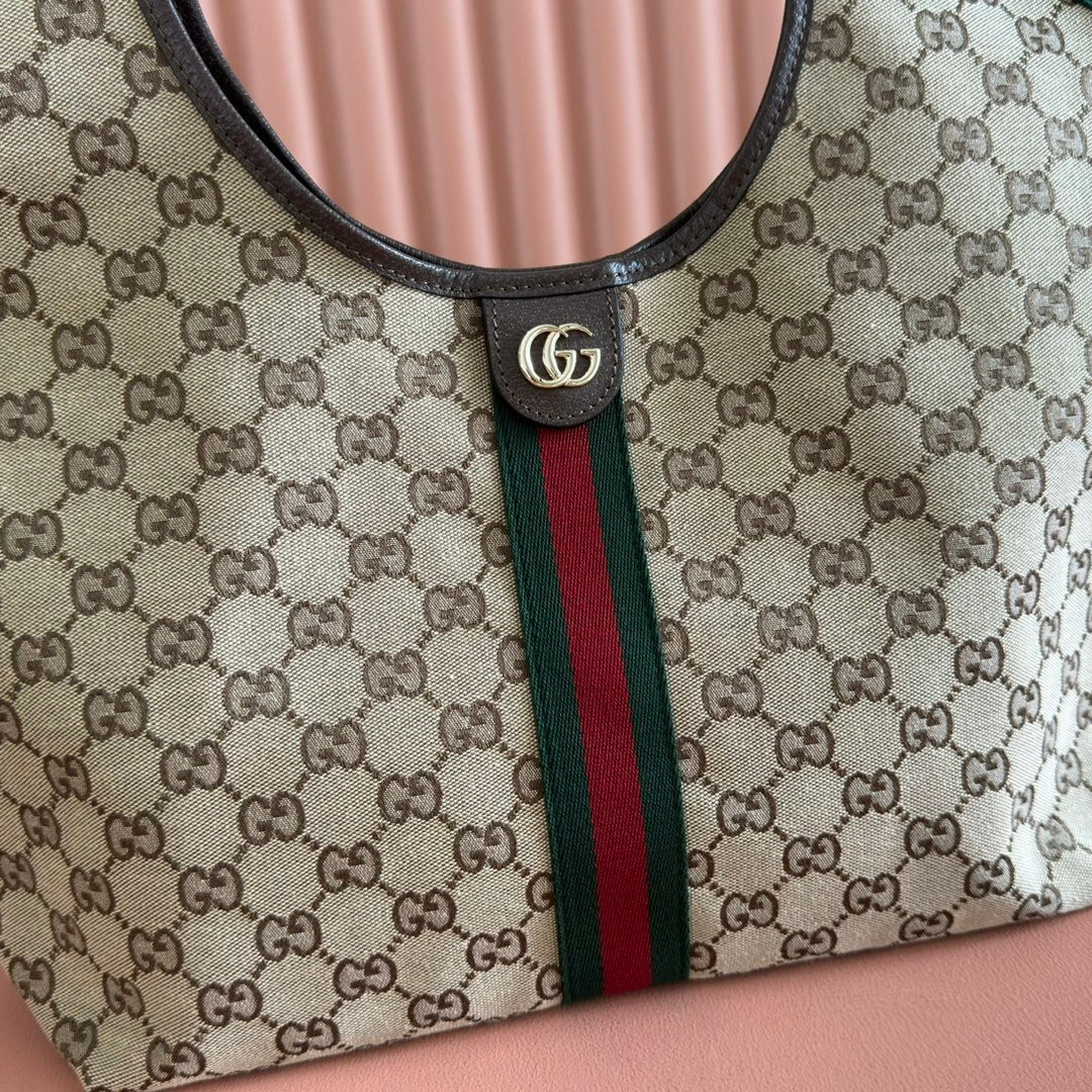 Beige Monogram Shoulder Bag