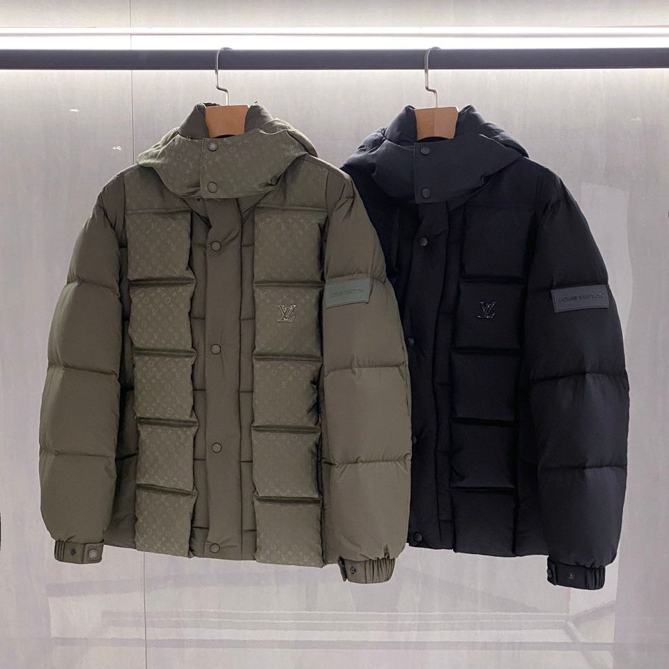 Urban Shield Puffer Jacket with High Collar