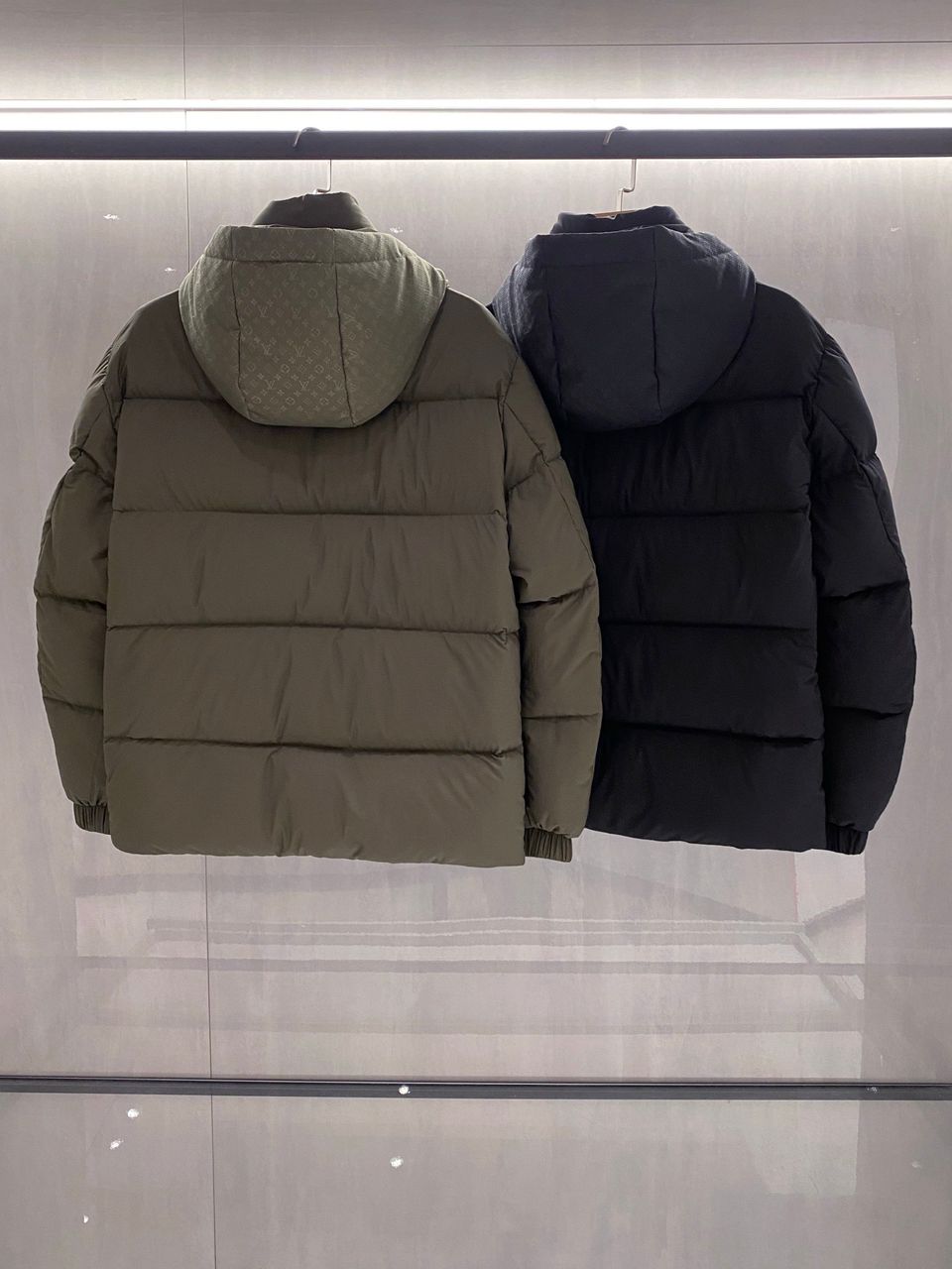 Urban Shield Puffer Jacket with High Collar