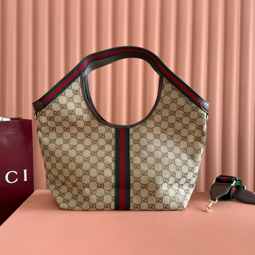 Beige Monogram Shoulder Bag