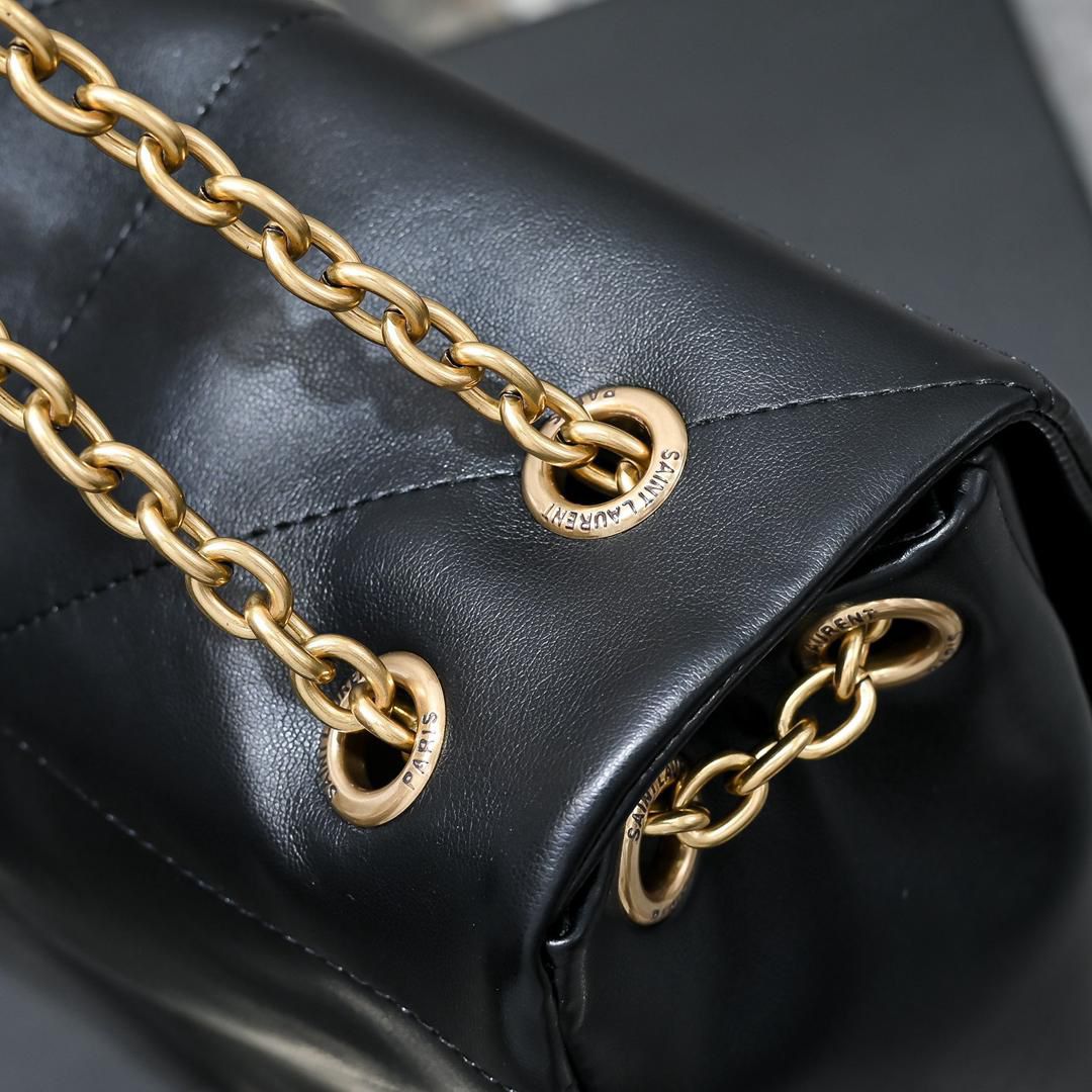 Black Quilted Shoulder Big Bag