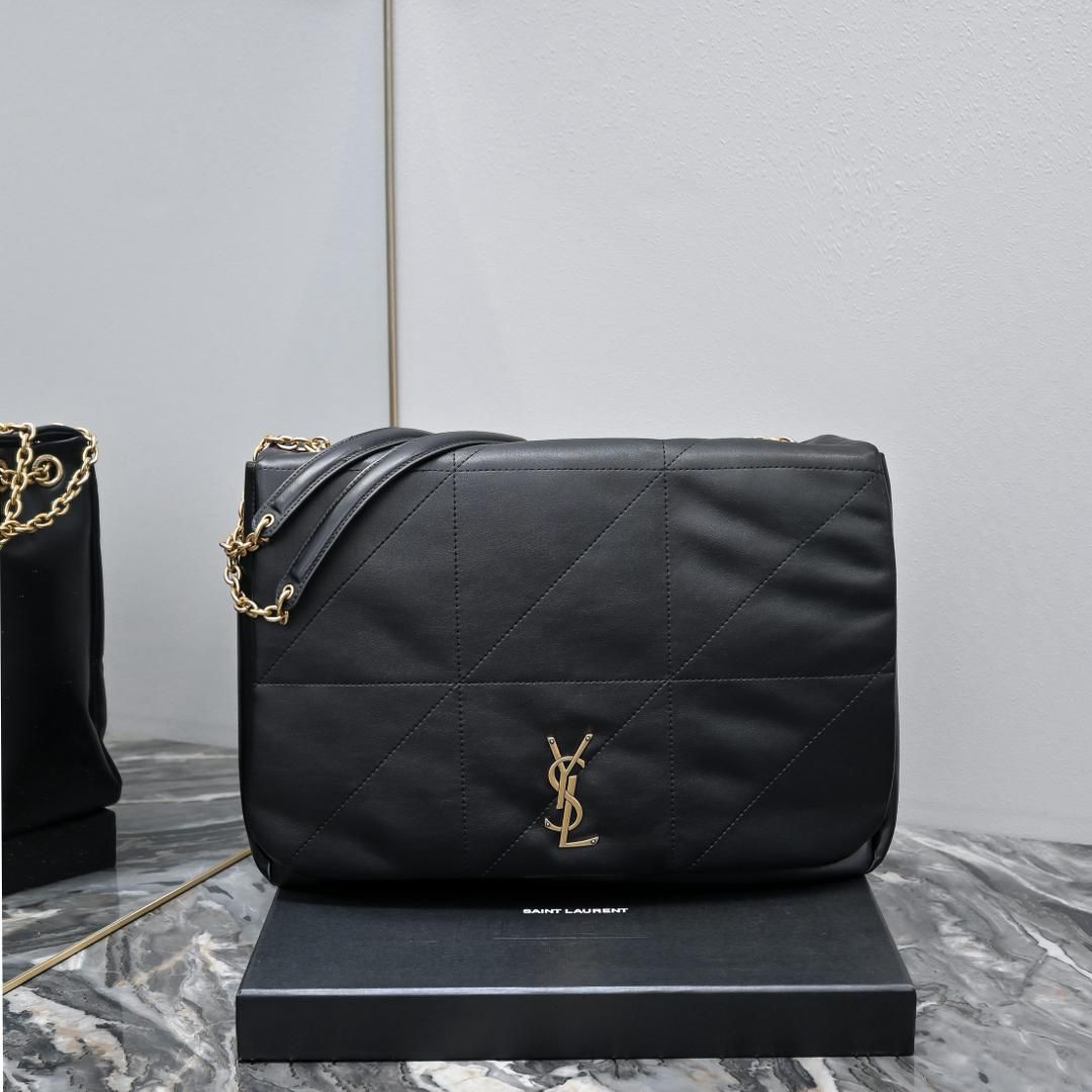Black Quilted Shoulder Big Bag