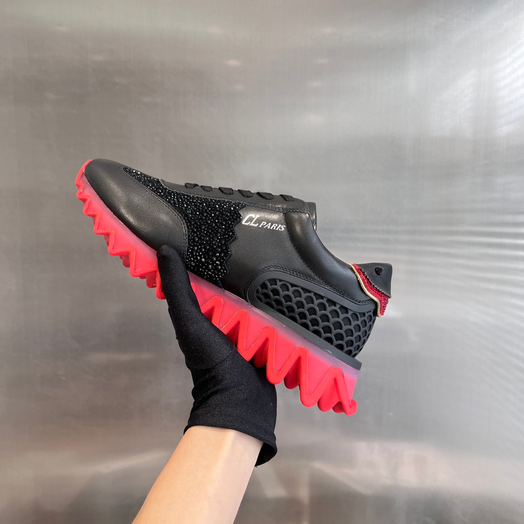 Black Shark Sole Sneakers