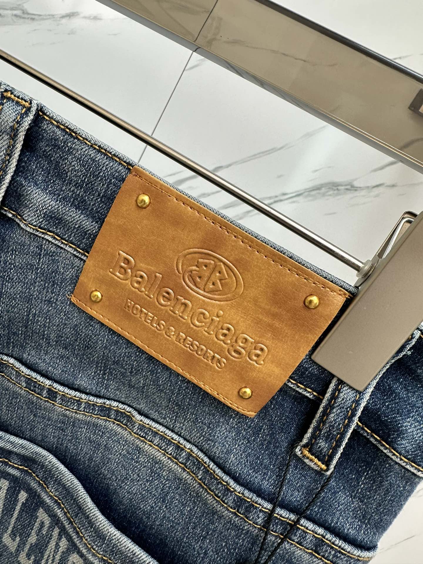 Men’s Designer Washed Denim Jeans
