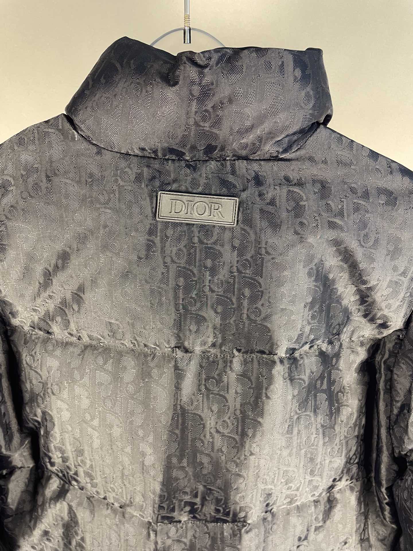 Black Jacquard Goose Down Jacket